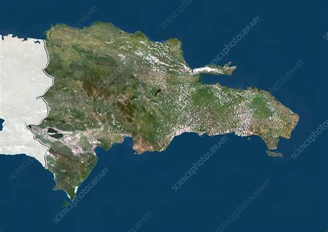satellite map of haiti and dominican republic